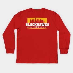 Blackhawks Hockey 2023-24 Kids Long Sleeve T-Shirt